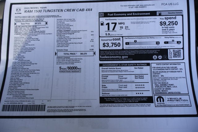 2025 RAM 1500 Tungsten 4X4
