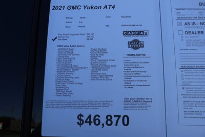 2021 GMC Yukon AT4