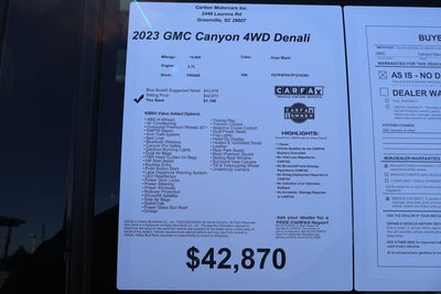 2023 GMC Canyon 4WD Denali