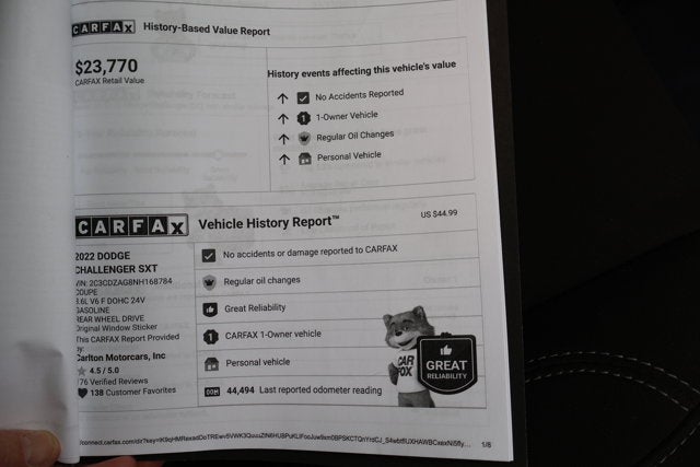 2022 Dodge Challenger SXT