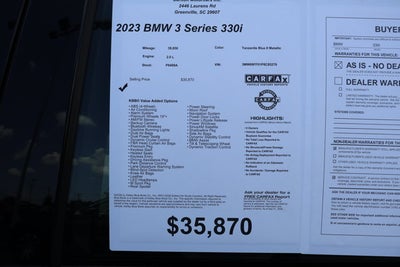 2023 BMW 3 Series 330i