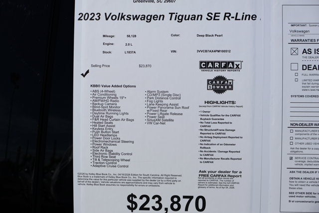 2023 Volkswagen Tiguan SE R-Line Black