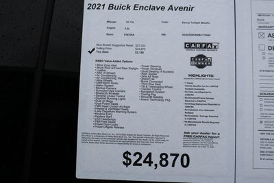 2021 Buick Enclave Avenir