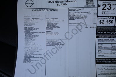 2026 Nissan Murano SL