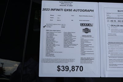 2023 INFINITI QX60 AUTOGRAPH
