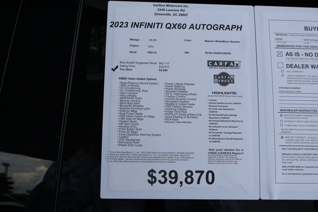 2023 INFINITI QX60 AUTOGRAPH