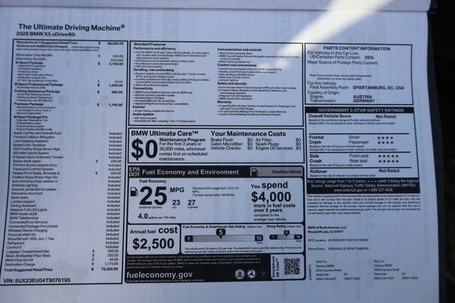 2026 BMW X5 xDrive40i
