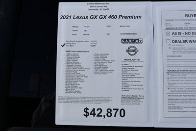 2021 Lexus GX GX 460 Premium