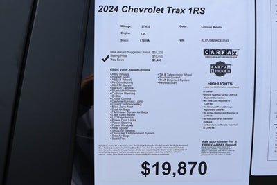 2024 Chevrolet Trax 1RS
