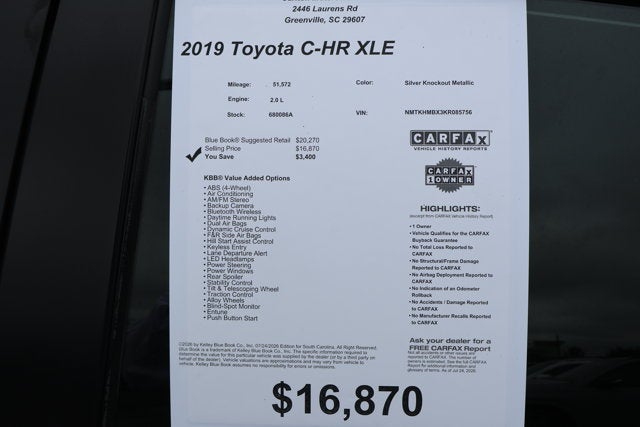 2019 Toyota C-HR XLE