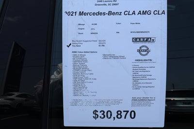 2021 Mercedes-Benz CLA AMG® CLA 35C4