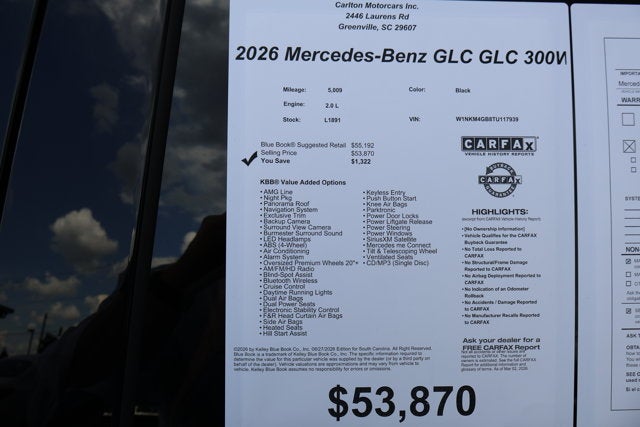 2026 Mercedes-Benz GLC GLC 300W