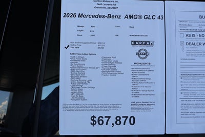 2026 Mercedes-Benz GLC AMG® GLC 43W4