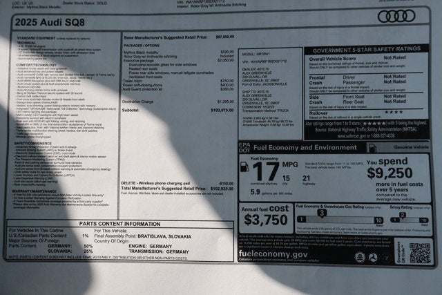 2025 Audi SQ8 Premium Plus