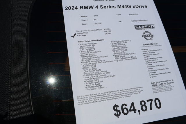 2024 BMW 4 Series M440i xDrive