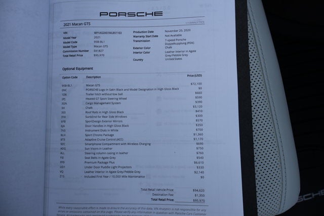 2021 Porsche Macan GTS